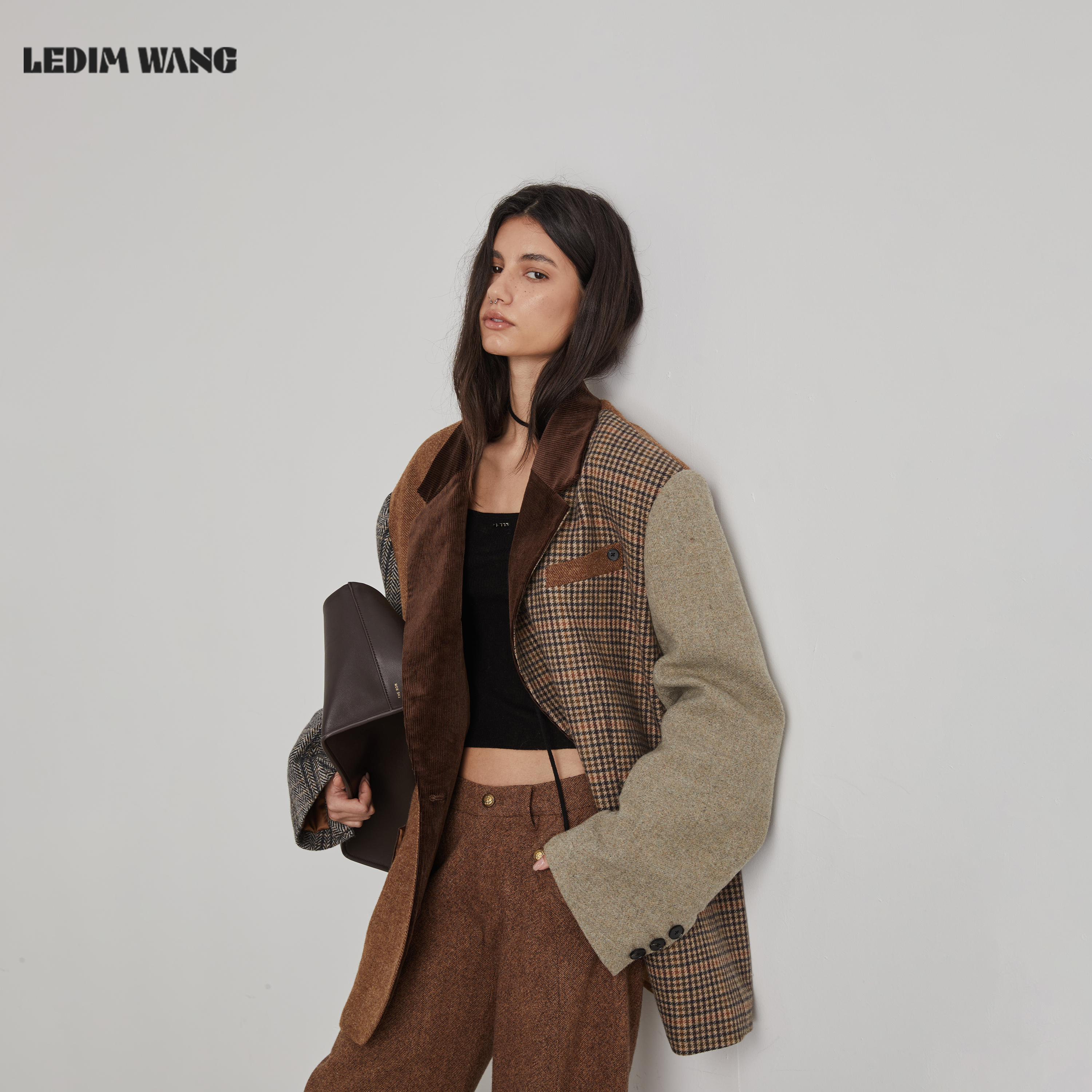 LEDIMWANG格尔尼卡几何西装外套