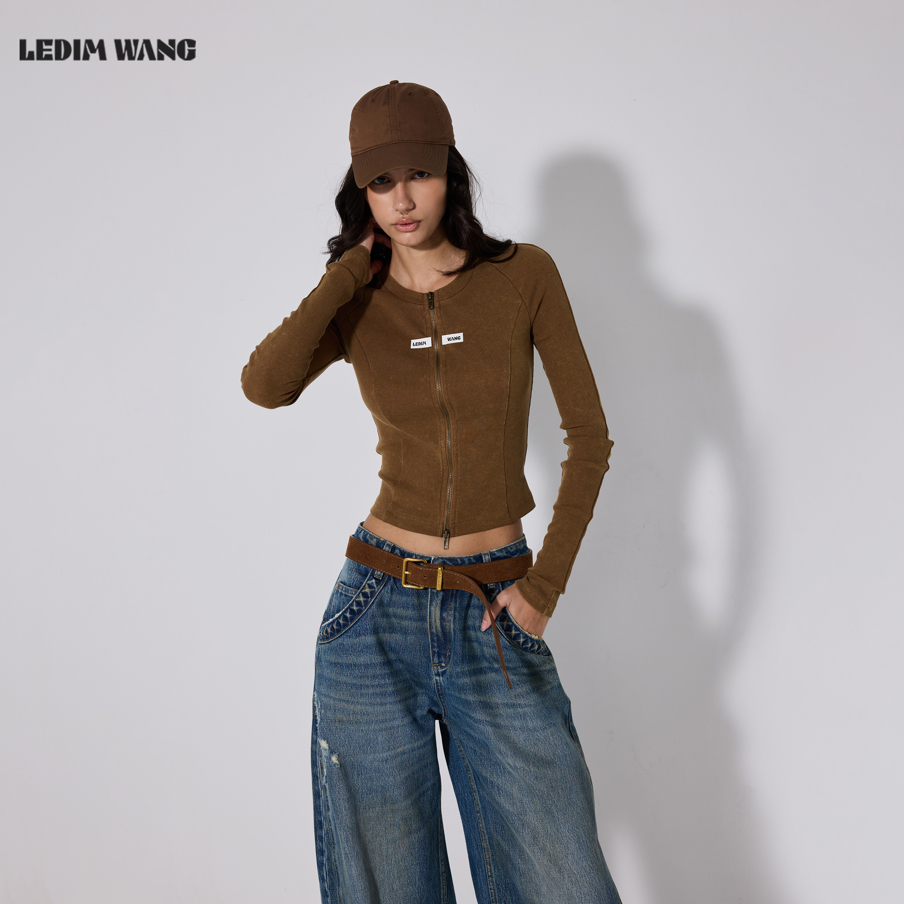 LEDIMWANG美拉德短款外套女图片
