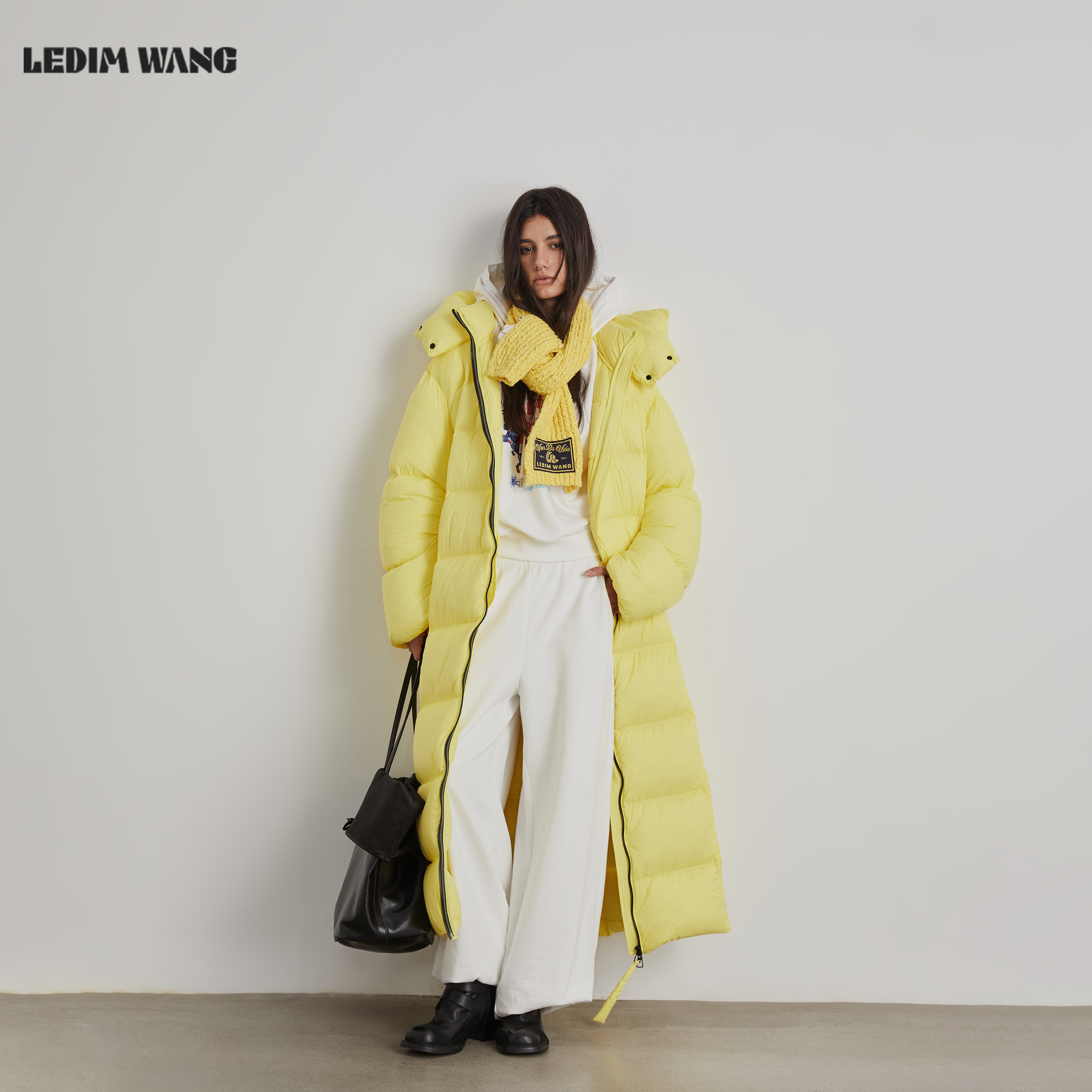 LEDIMWANG泡芙鹅绒长款羽绒服