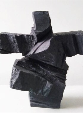 新中式书架摆设公司博古架软装酒柜艺术饰品人物太极抽象雕塑摆件