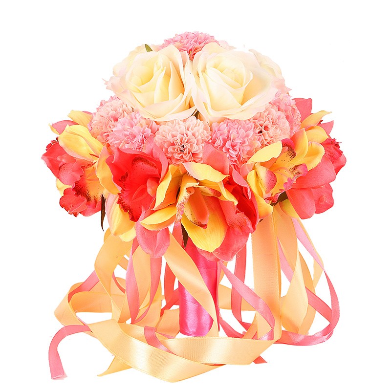 结婚手捧花婚庆韩式新娘仿真手捧花中式伴娘欧式森系用品婚礼花束