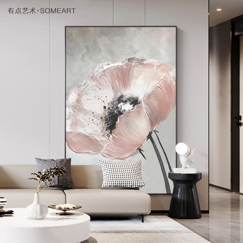 好货简约现代客厅沙发装饰画抽象花卉走廊大幅壁画玄关过道大尺寸