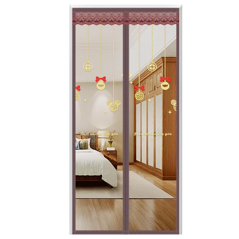 夏天防蚊门帘纱窗磁性魔术贴隔断自粘纱网纱门家用自装磁铁免打孔