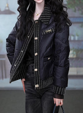 好货江西九江羽绒服女2025新款冬季高端品牌小个子修身保暖白鸭绒