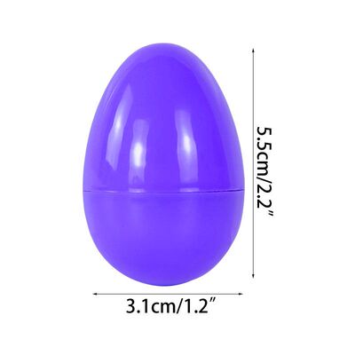 好货24/12Pcs Fillable Easter Eggs Plastic Colorful Easter Eg
