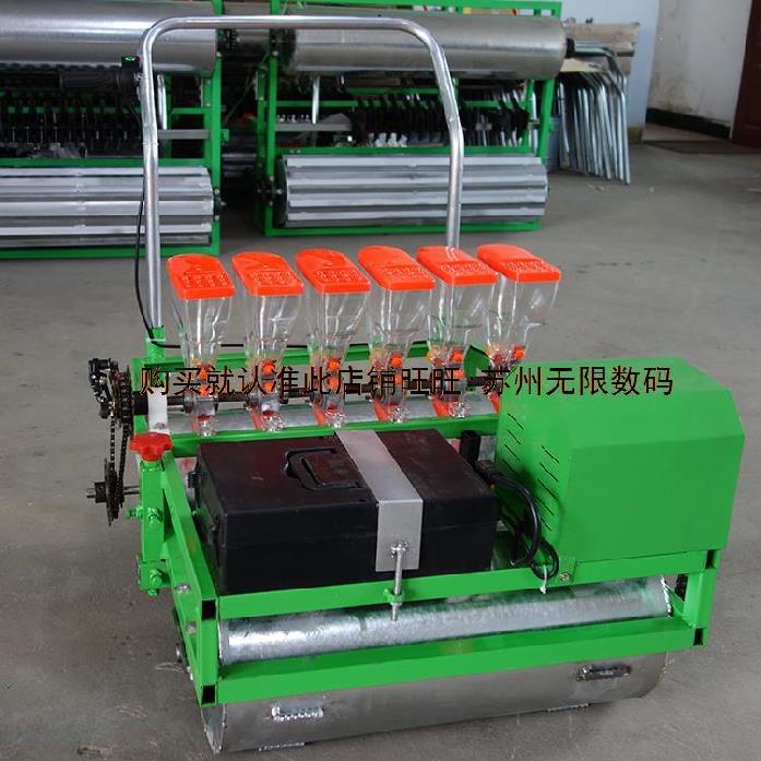 高端手推花多功能播种机  小型插秧G器手动单行耘耕式种花生奢华