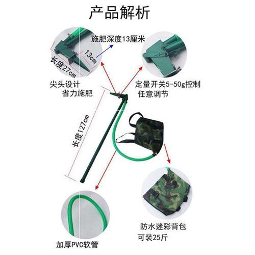 好货背负工神器追肥手动施肥器式锹农E用铁具农业颗W粒多功能撒。