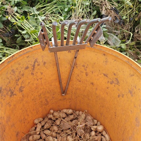 摘花生神器扒毛豆神器摘毛豆神器铁耙农用工具收花生神器采摘机
