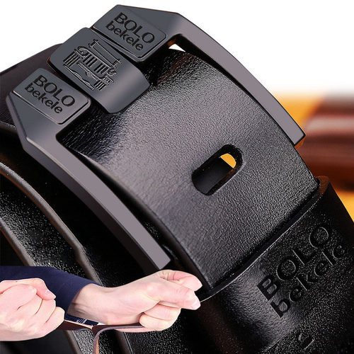 好货Cow Genuine Leather Luxury Strap Male Belts for Men New