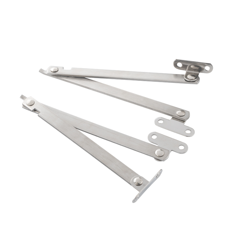 。304不锈钢支伸缩杆二折柜门家俱折叠拉杆活动支撑上翻门拉杆 一