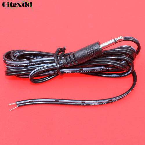 好货cltgxdd 3.5mm Mono Stereo Headset male Plug with cable 2