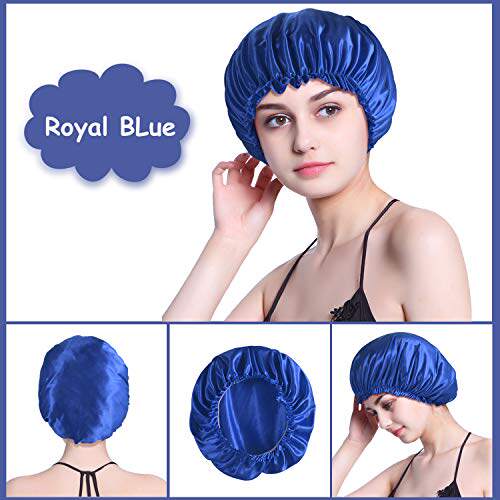 好货4PCS Bonnet Satin Bonnet Silk Bonnet for Sleeping  Bonne