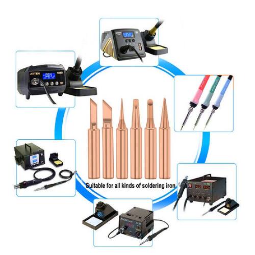 好货3pcs 5Pcs Soldering Iron Pure Copper 900M Soldering Iron