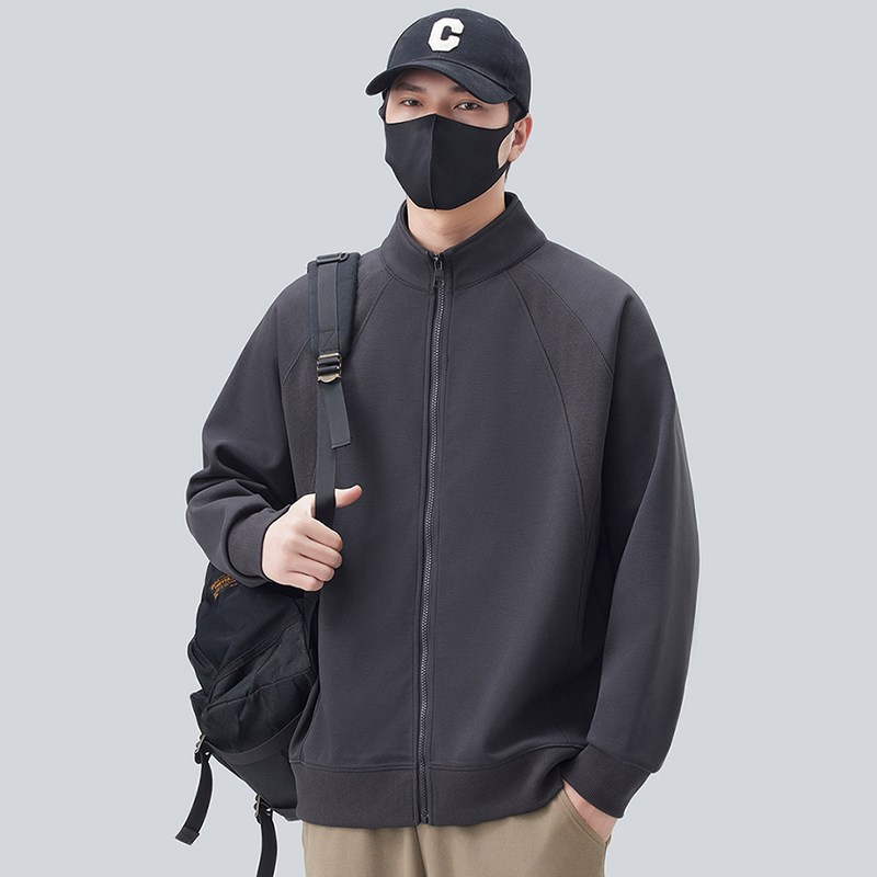好货立领外套男春秋款2025新款潮休闲开衫卫衣夏季针织衫男士夹克