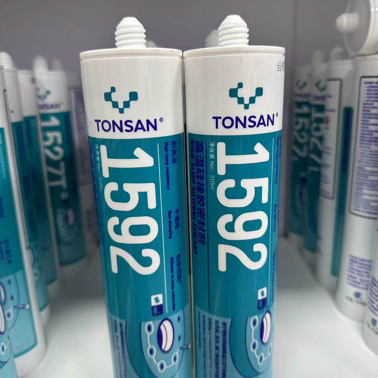 天山tonsan 可赛新ts1592平面密封胶 耐高温350度 耐油高温硅橡胶