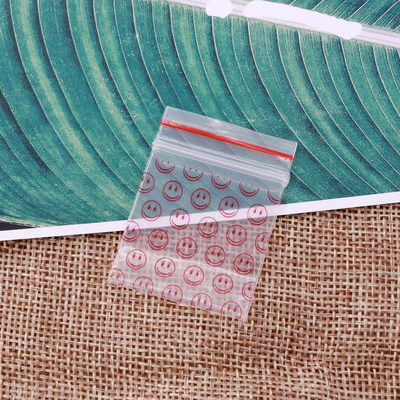 网红100 pcs/lot Mini Zip lock Bags Plastic Nuts Coins Packag