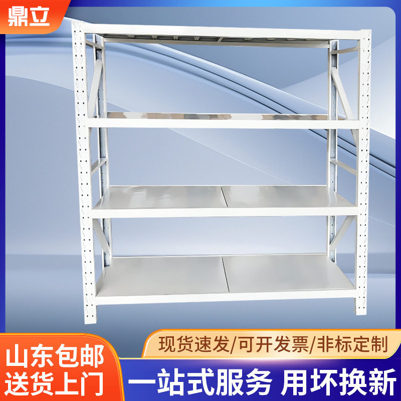 临沂冷轧钢加厚四层仓储货架