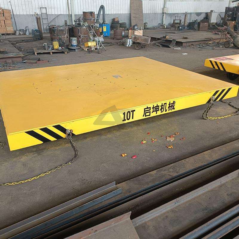 30t工业轨道平车非标产品厂区流水运输摆渡车蓄电池搬运平板车