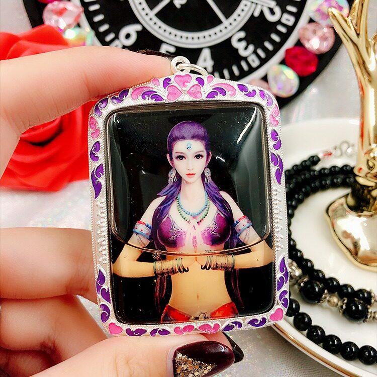 泰国佛牌手工艺品  阿赞公 先梵天摩登伽女 印度魔女