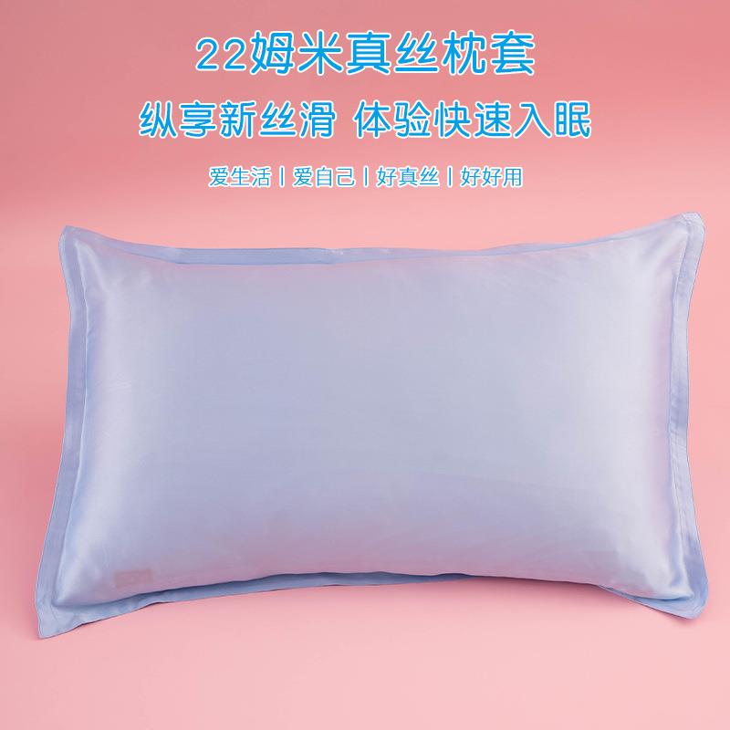 19姆米双面真丝枕套床上用品桑蚕丝枕头套绸缎款枕芯套抱枕套丝绸
