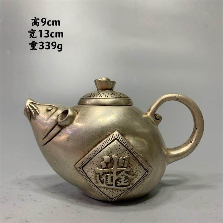 仿古铜器收藏家居招财工艺品摆件日进斗金鼠壶铜壶水壶茶壶,畜牧/养殖物资,畜牧/养殖器械,淘宝优惠券,粉丝福利购,淘宝优惠卷