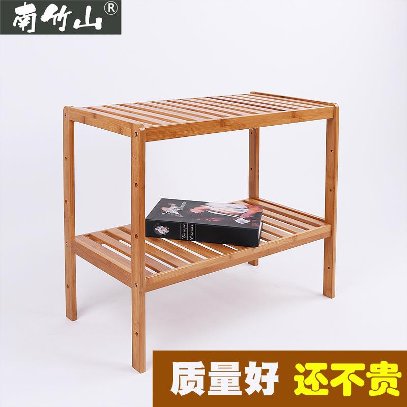 置物架层架落地家用竹架厨房客厅阳台实木收纳架整理架搁物储物架