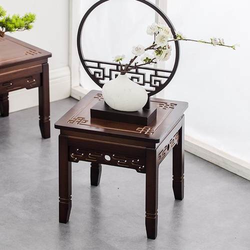 my花台小置物架花盆架中式客厅落地式绿萝花架子吊兰架仿古花几室