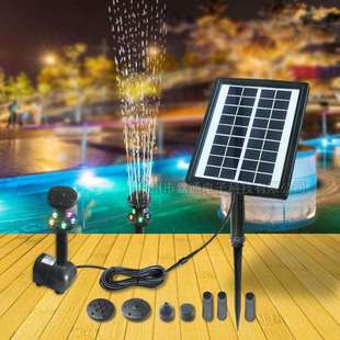 太阳能喷泉微型太阳能喷泉水泵景观花园假山水池太阳能喷泉