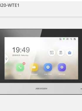 DS-KH6320-WTE1原装英文机海外版可视对讲室内机video intercom