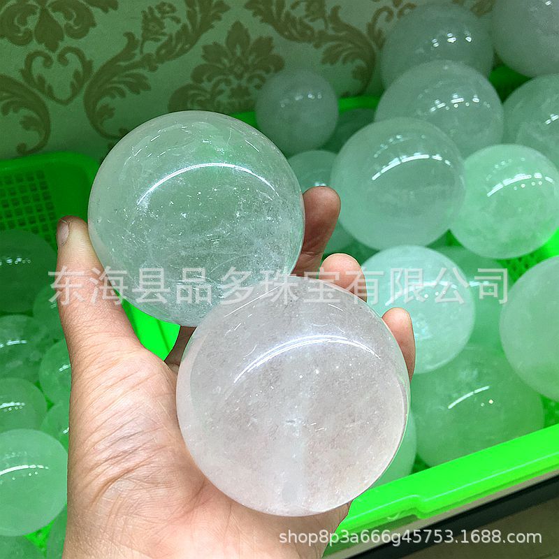 厂家供应白紫水晶球风水摆件