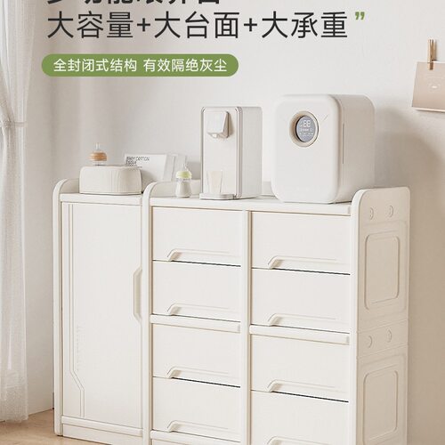 儿童玩具收纳架婴儿喂养台多层宝宝置物玩具整理箱储物柜绢花通用