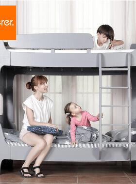 soerer施乐儿童青少年成人多层实木双层床上下铺学生床子母床