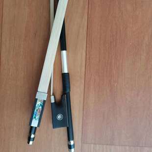 高档小提琴碳纤维琴弓蒙古白马尾乌木彩贝包角尾库