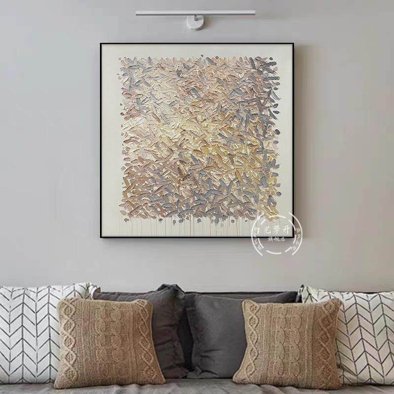 顺丰YZS手绘油画客厅餐厅大幅手工现代抽象画玄关挂