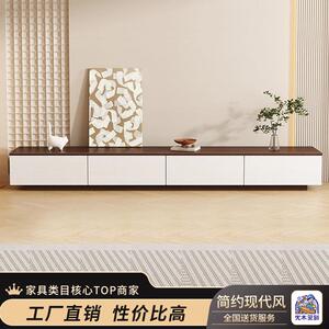 溺宠茶几实木电视柜组合客厅新款家用实木小户型现代简约落地拼色