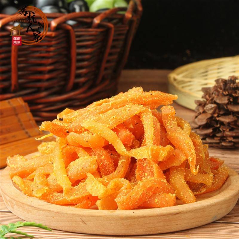 休闲蔬果干蜜饯甘草胡萝卜条干香草多味红支卜解馋旅行坐车零食