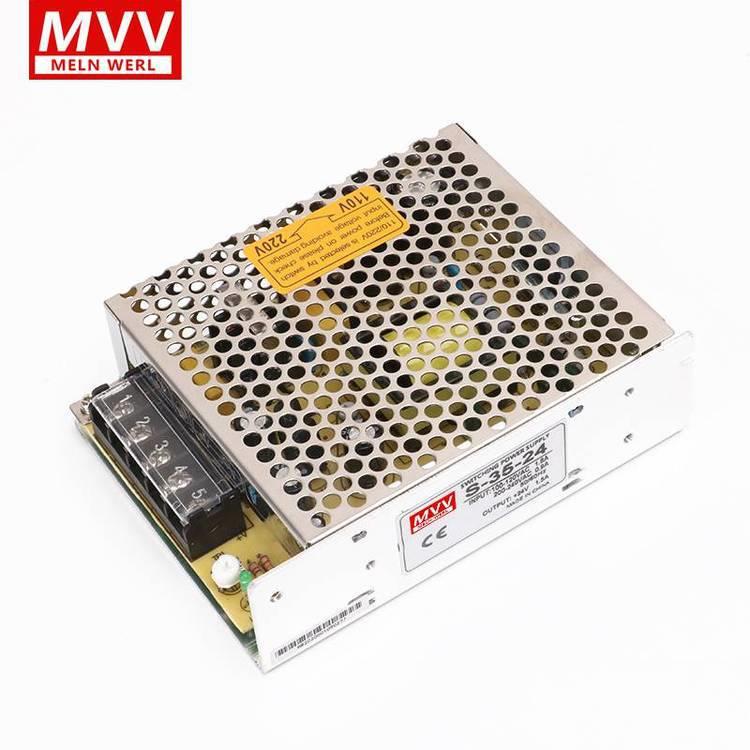深圳明纬S-350W-24V15A直流开关电源220V转12V变压器LED监控10A5A