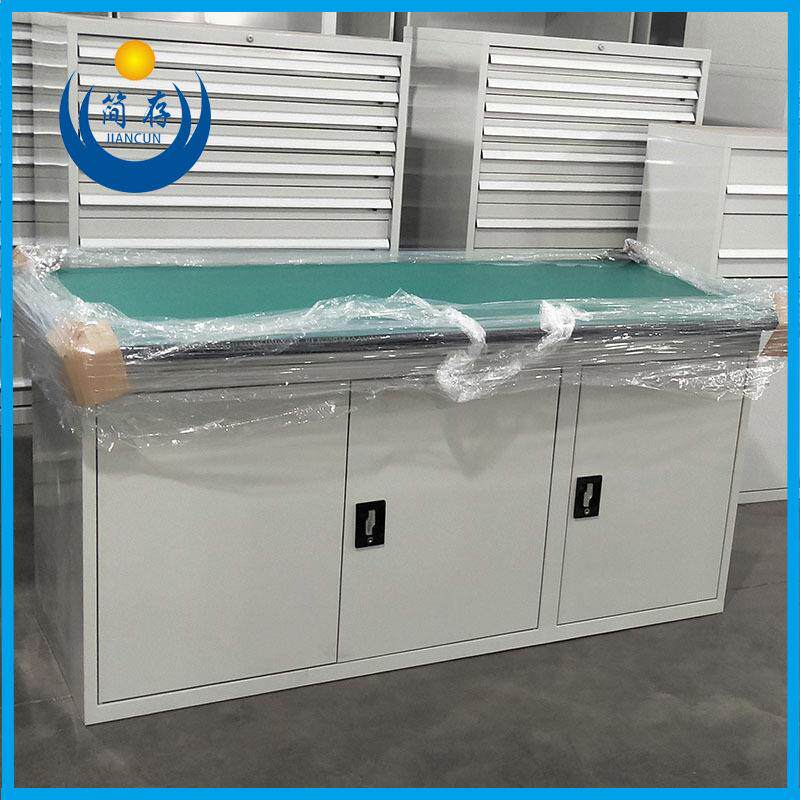 简存非标生产三开门置物柜工作台防静电重型钳工桌实验室检测台