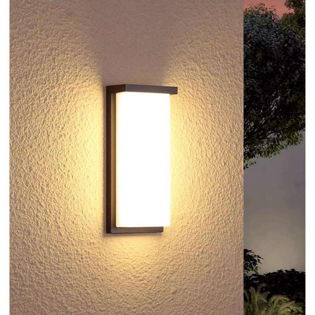 自建别墅门口两侧壁灯花园庭院露台防水墙灯220伏阳台防潮墙面灯