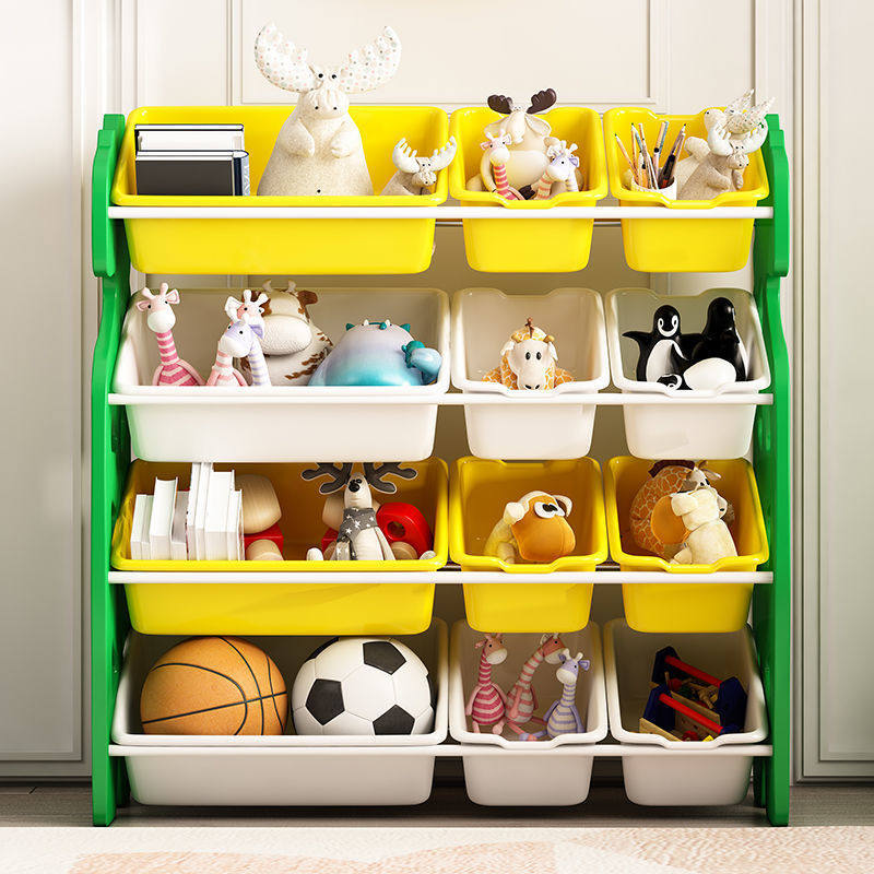 幼儿园多层收纳柜儿童玩具收纳架宝宝书架卡通玩具架子婴童置物架