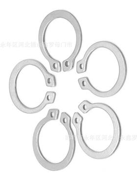 不锈钢C型挡圈GB894轴用弹性卡簧m34m37m40M45M48M52M60轴用外卡