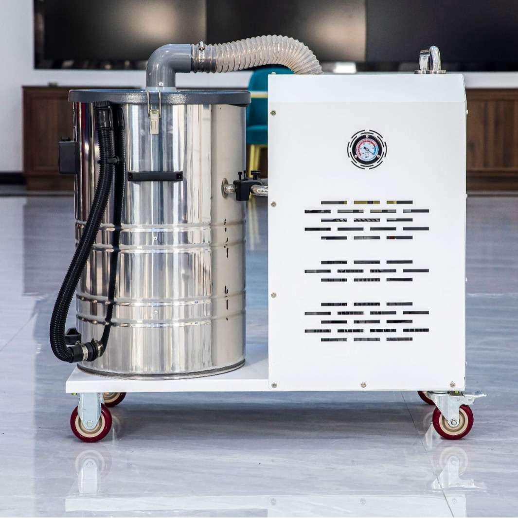 移动式工业吸尘器 30L不锈钢吸尘器 圆桶式高压吸尘器