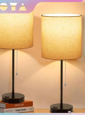 卧室台灯床头结婚送礼创意浪漫三色变光简约现代拉链台灯ebay