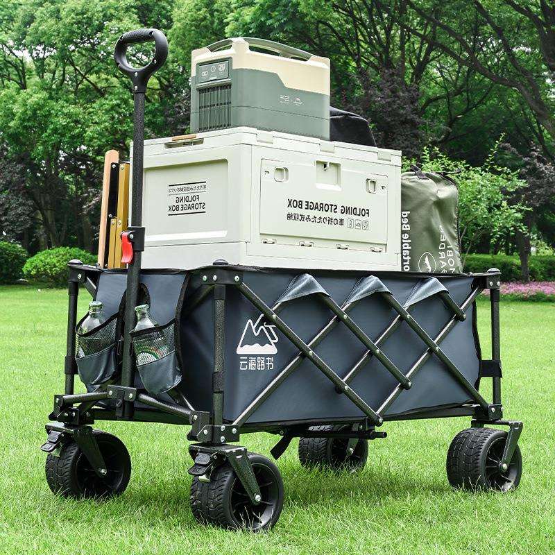 小拉车取快递小推车买菜拉货购物手推车儿童露营车营地拖车