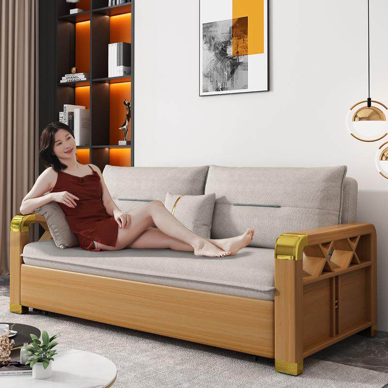 可折叠沙发床两用多功能客厅小户型沙发双人三人坐卧带储物沙发床