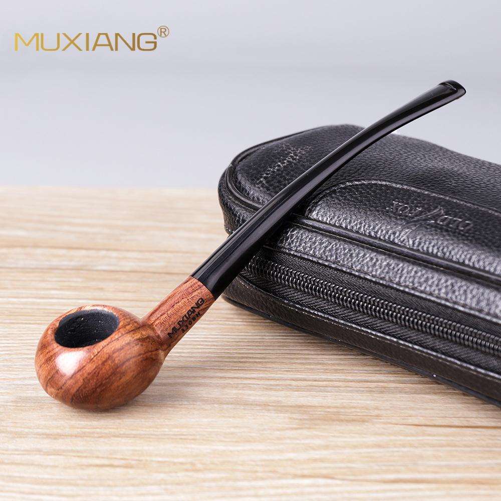 木香实木烟斗木质手工斗外贸pipe花梨木烟斗