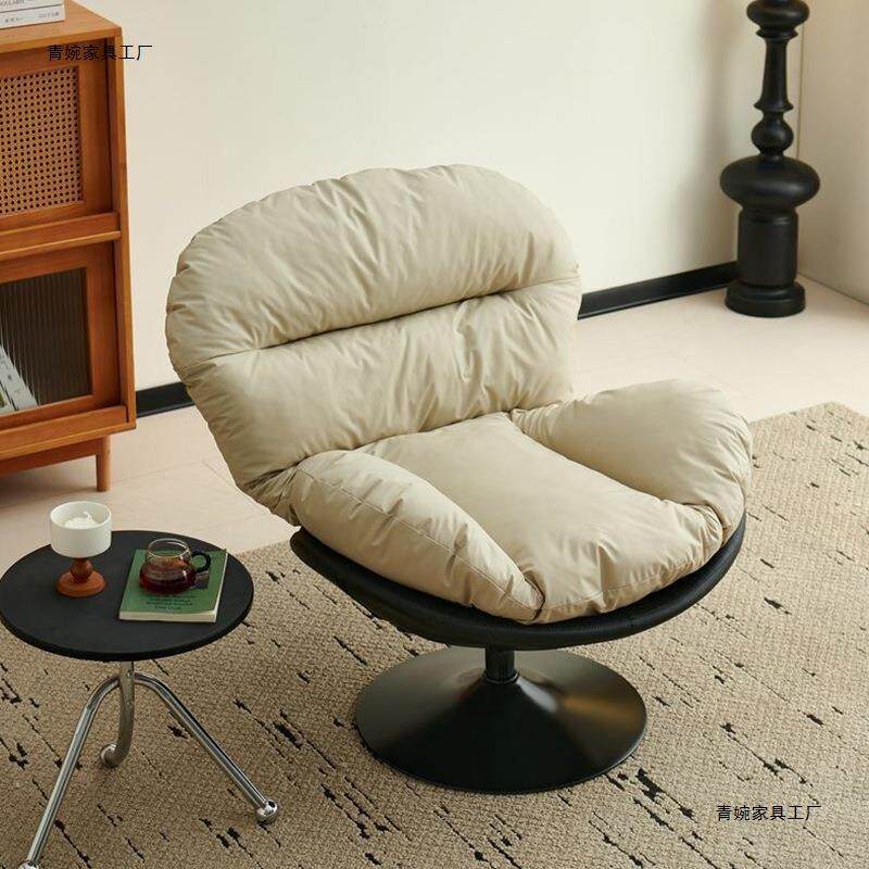 单人懒人沙发旋转靠背椅子可坐可躺懒人椅客厅阳台休闲懒人蛋壳椅