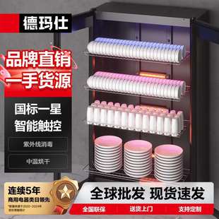 德玛仕消毒柜商用双开门立式大容量餐饮厨房餐具茶杯柜消毒碗柜