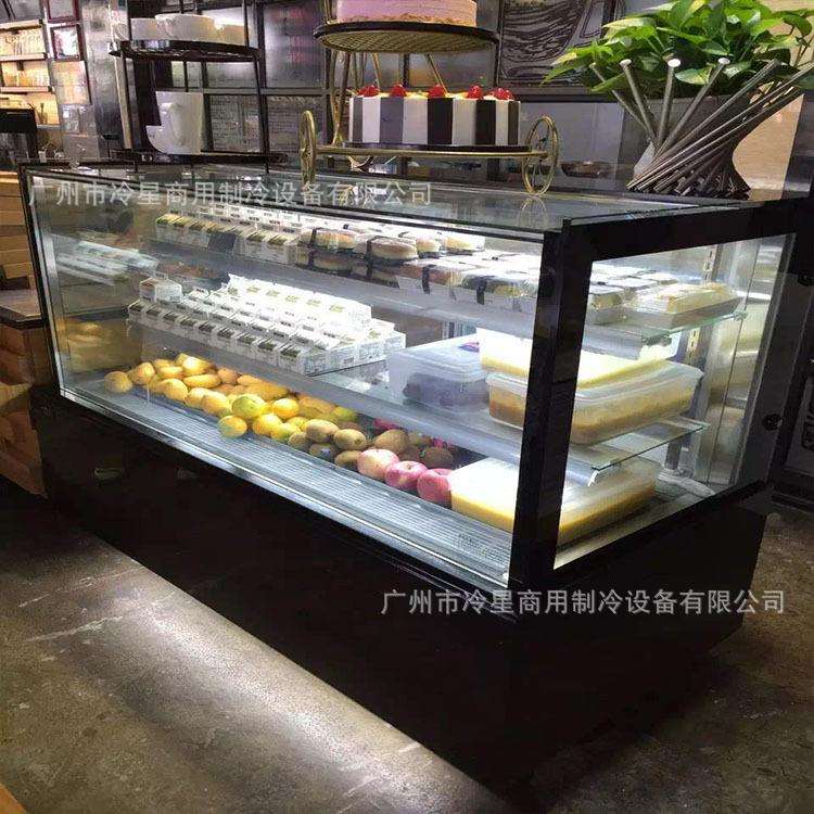 冷冻展示柜零下-15°C柜直角黑色无缝45°C拼接冰糖葫芦风冷冰柜