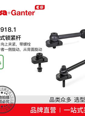 ElesaGanter伊莉莎冈特GN918.1凸轮式锁紧杆钢制夹紧带螺栓2